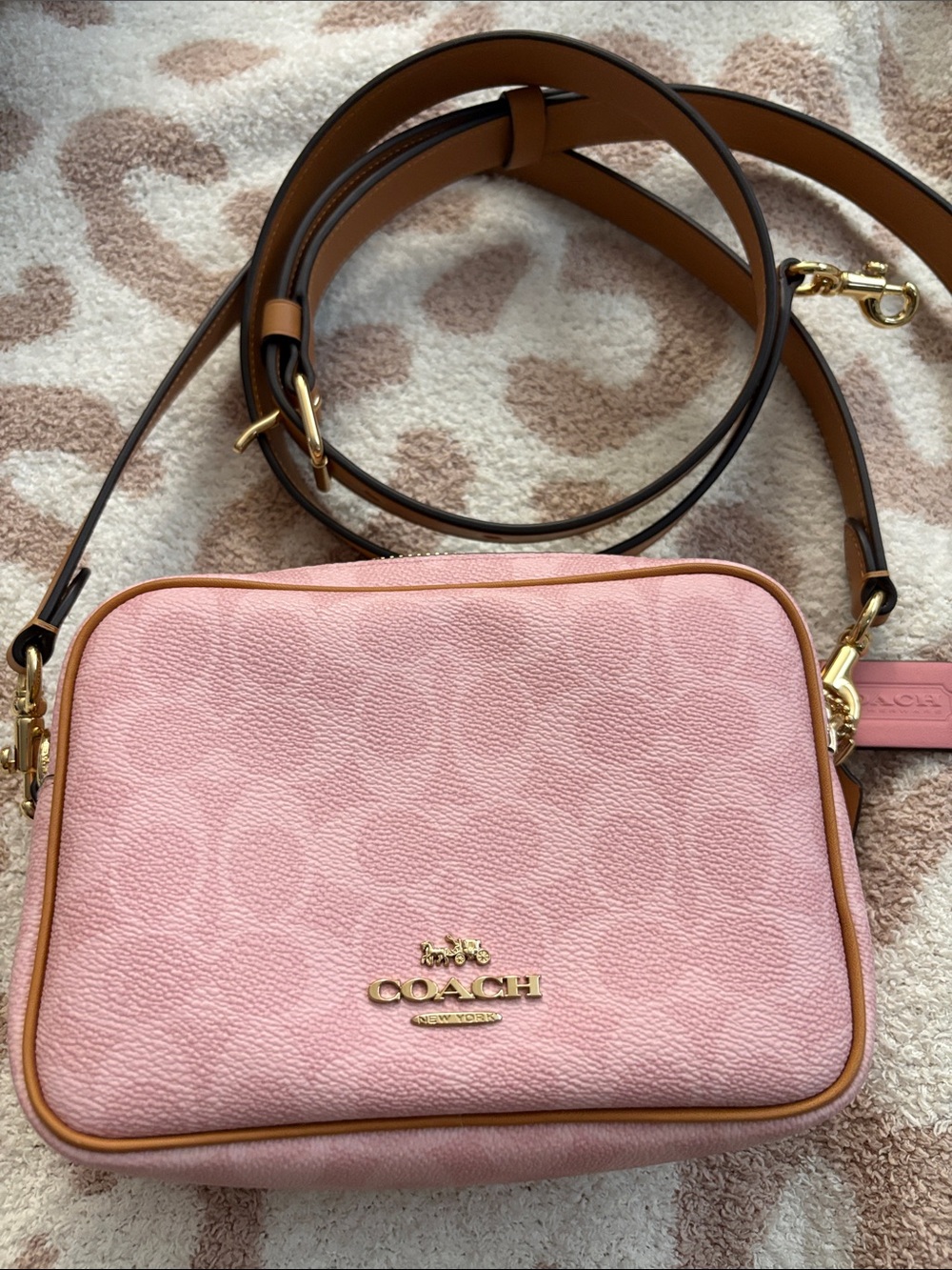 Coach Outlet mini Carey in powder pink authentic - Picture 10 of 10